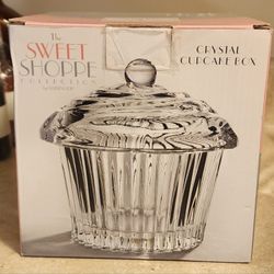 *Brand New* Godinger Shannon Crystal Cupcake Candy Dish Sweet Shoppe