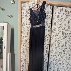 Navy Blue Formal Dress