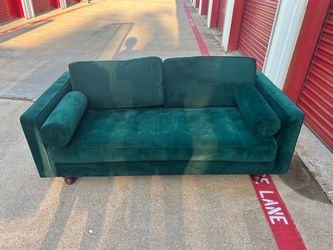 Green Velvet Couch – $50
