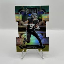 2023 Panini Select Football DRAKE LONDON Green & Yellow Prizm Die Cut FALCONS 🔥