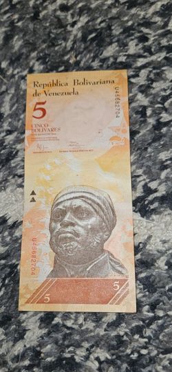 5 Bolívares banknote