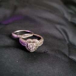 ❤️ White Gold Wedding/ Engagement Ring  