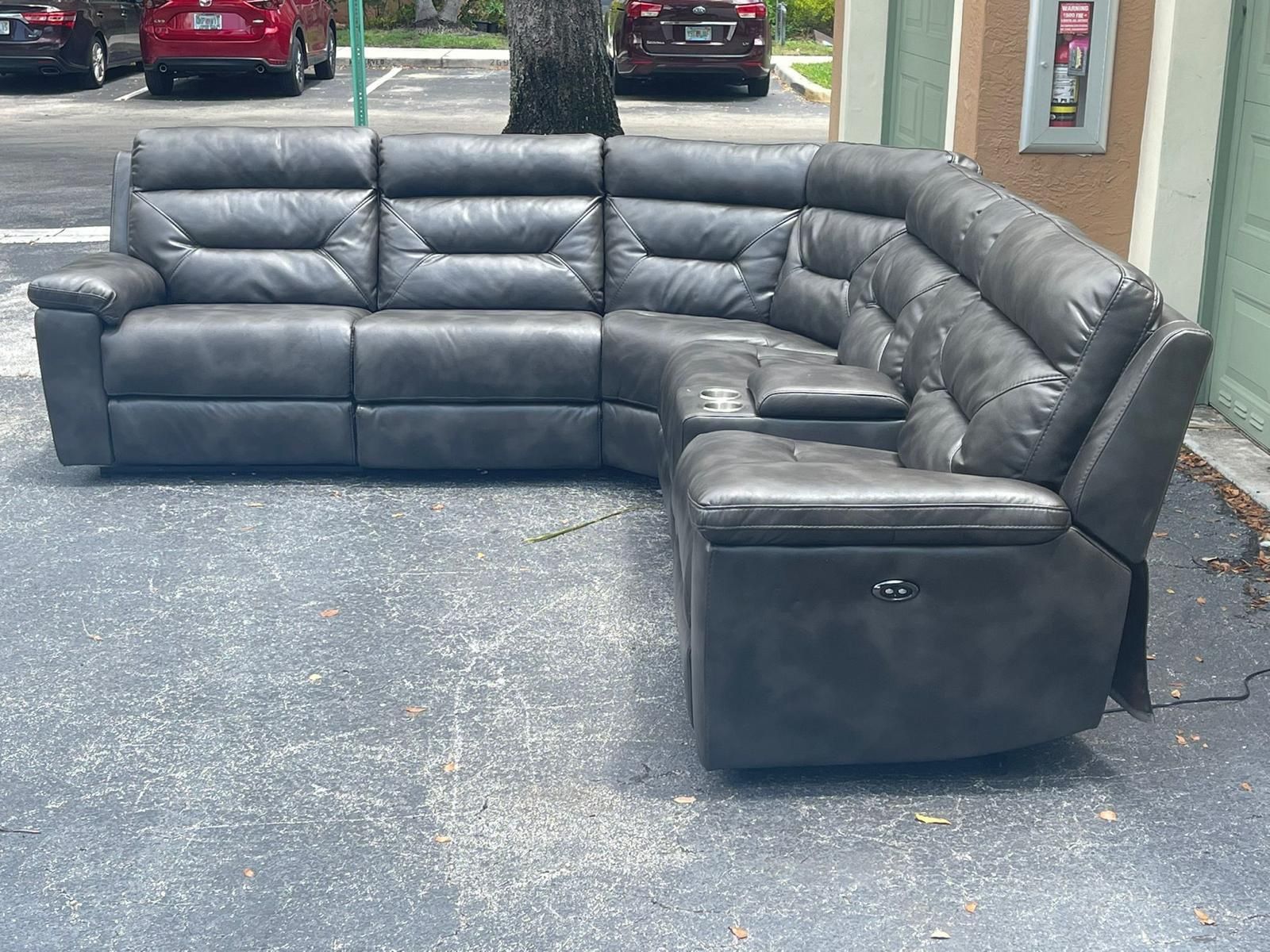 Sectional Couch/Sofa - Recliners - Gray - Microfiber - Delivery Available 🚛