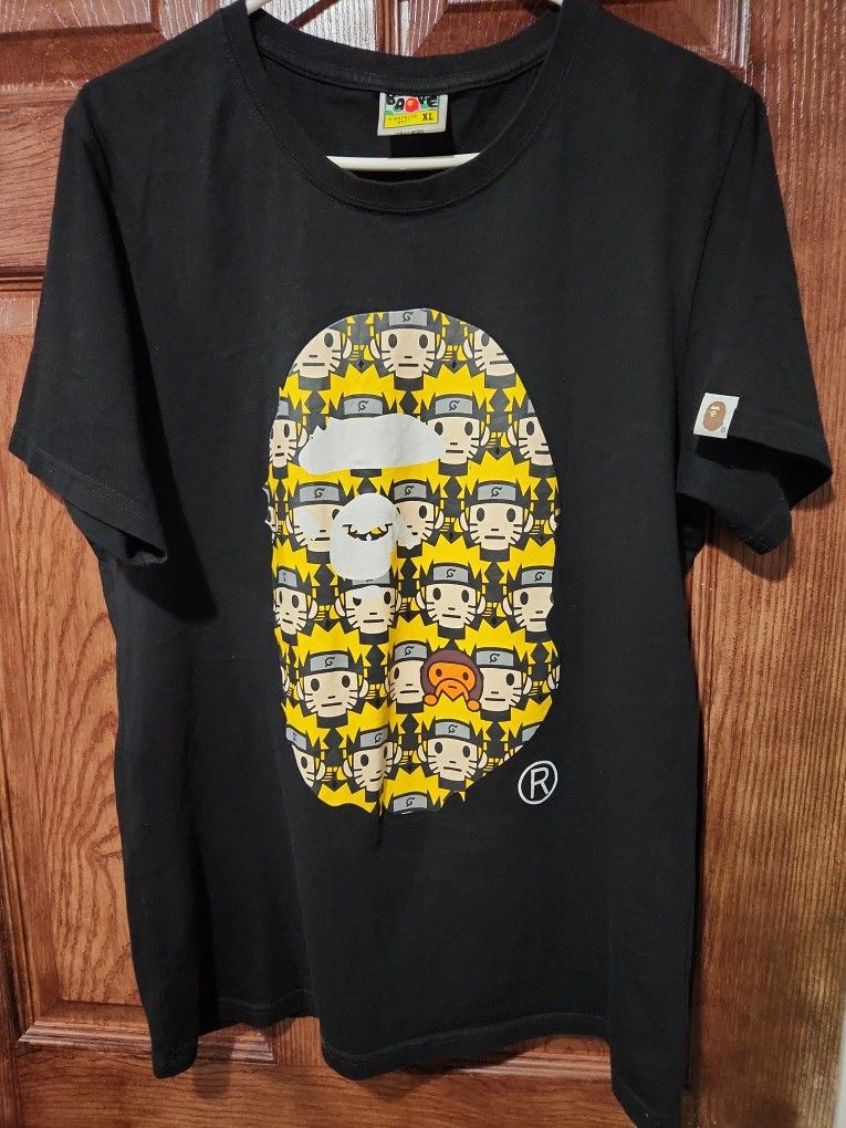Bape naruto shirt sales