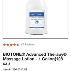 Biotone advanced therapy massage lotion