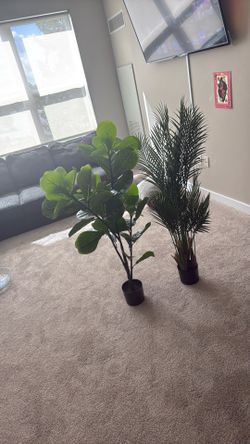 artificial Living Room Plant Decor