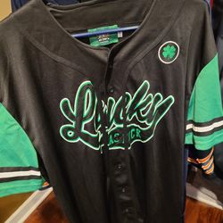 Jersey " Lucky As F@ck" XL NWOT 