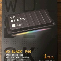 WD - BLACK P40 Game Drive for PC - PlayStation and Xbox - 1TB External USB