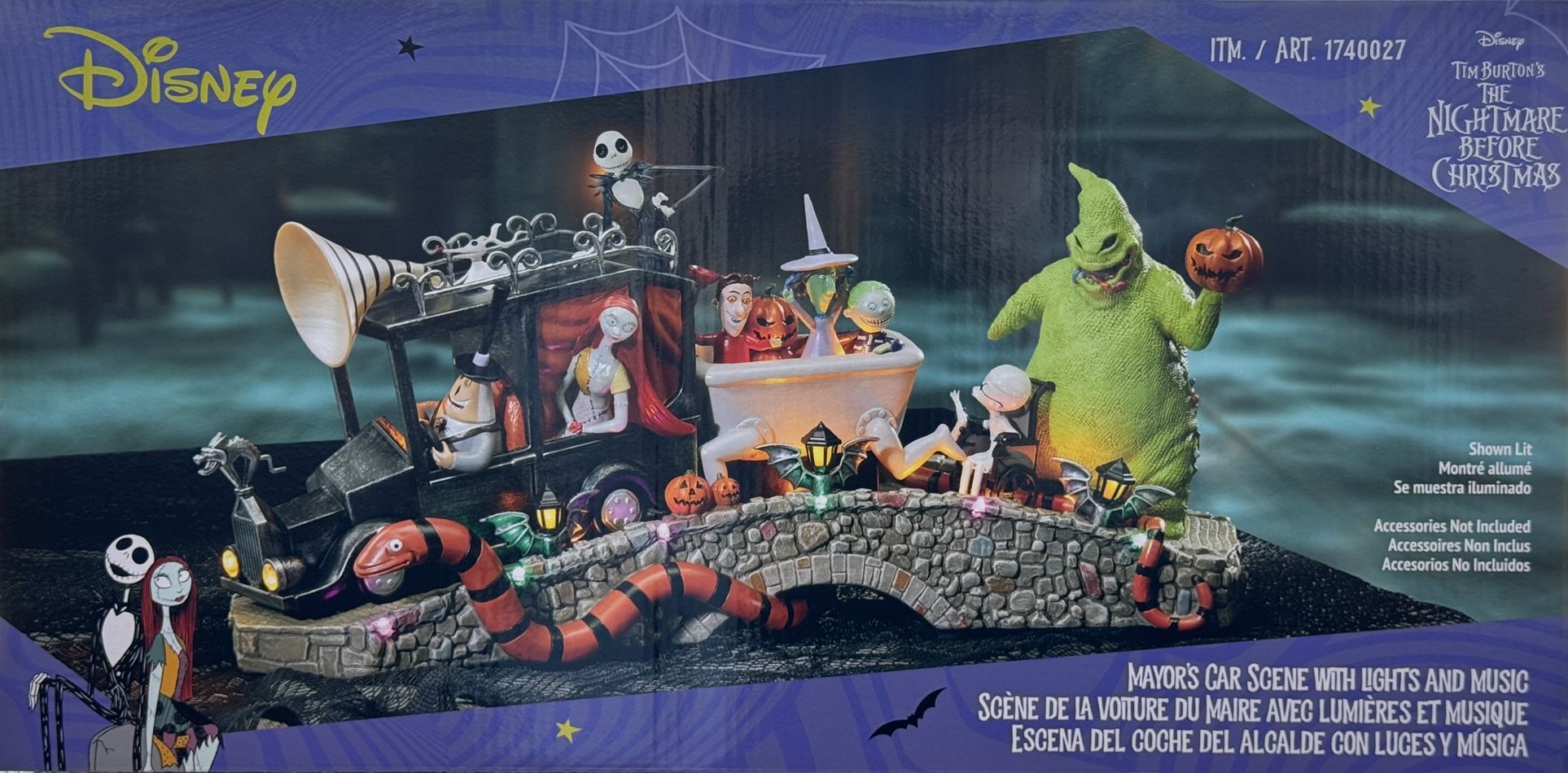 Nightmare Before Christmas Mayor’s Car Scene – Lights Up!