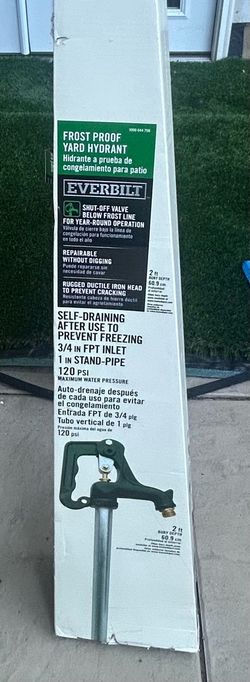 2ea Water garden hydrant self draining