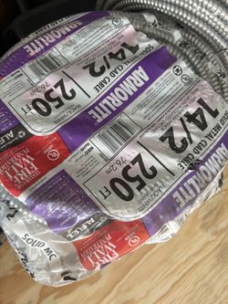 14/2 MC Wire 250ft Metal Clad Cable ( Price Is Firm )