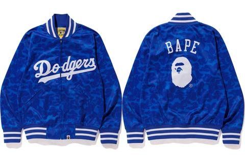 Bape, Jackets & Coats, Bape Dodgers Button Up Jacket Collabo Between  Mitchell And Ness And Baperare