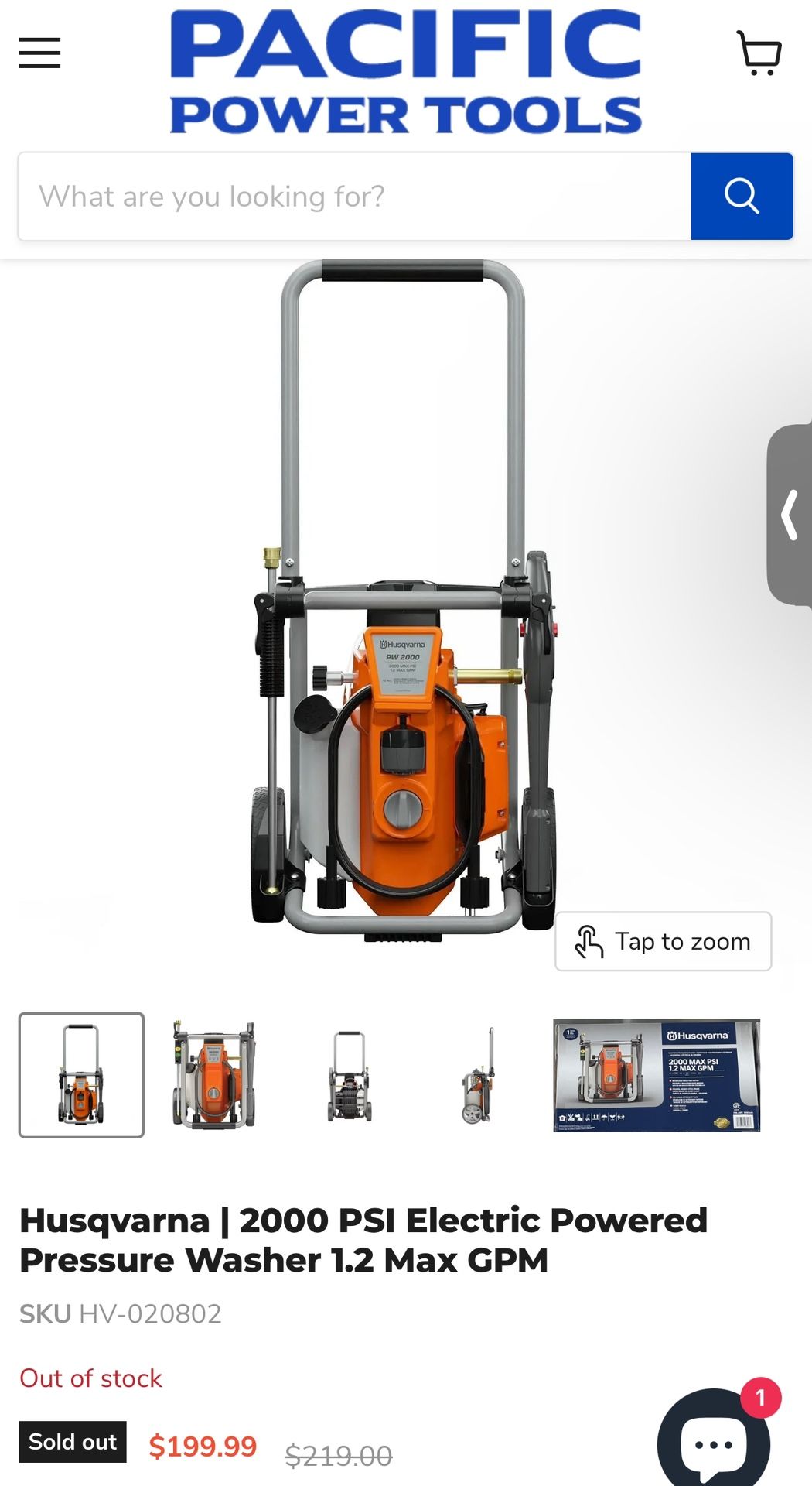Husqvarna 2000 Psi ELECTRIC Pressure Washer