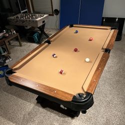 Pool Table With Convertible Ping Pong Topper