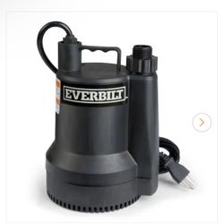 Everbilt 1/6 HP Plastic Submersible Utility Pump