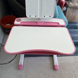 Height Adjustable Childrens Desk  And Chair Interactive Work Station