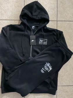 New Nike Stussy Black Tracksuit