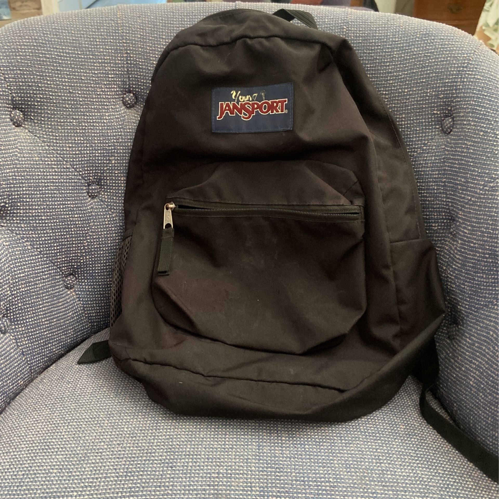 JANSPORT SuperBreak One Black Backpack 16" X 13" X 8" 