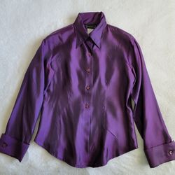 Iridescent Purple Dress Shirt Size S