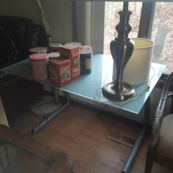 Glass Top Desk