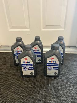 Mobil Full Synthetic 5W-20 Motor Oil – 5 Quarts