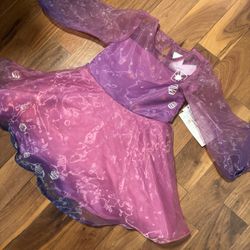 Disney Rapunzel Fit and Flare Princess Dress Toddler  Size 3