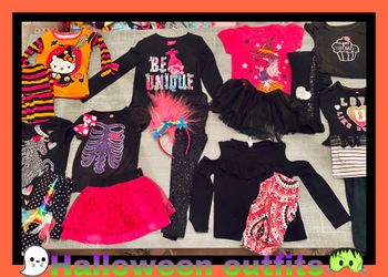 Adorable Girls Halloween clothes outfits fast shipping