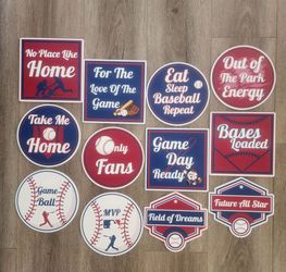 Little League Photobooth Props