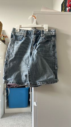 Target, blue jorts, size XLarge in kids