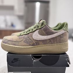 Nike Air Force 1 Low Wheatgrass Camo Size 9.5
