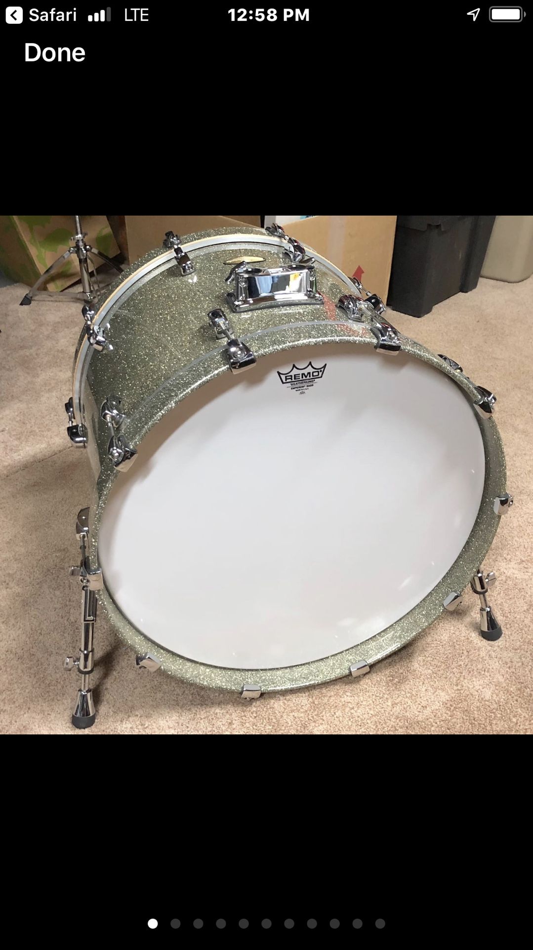 Pearl Masterworks Bass Drum With Case 24x18