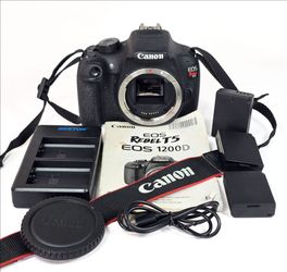 Canon EOS Rebel T5 18mp Digital DSLR Camera Body w/ Manual, Charger & 3 Batteries - 8,982 Shutter