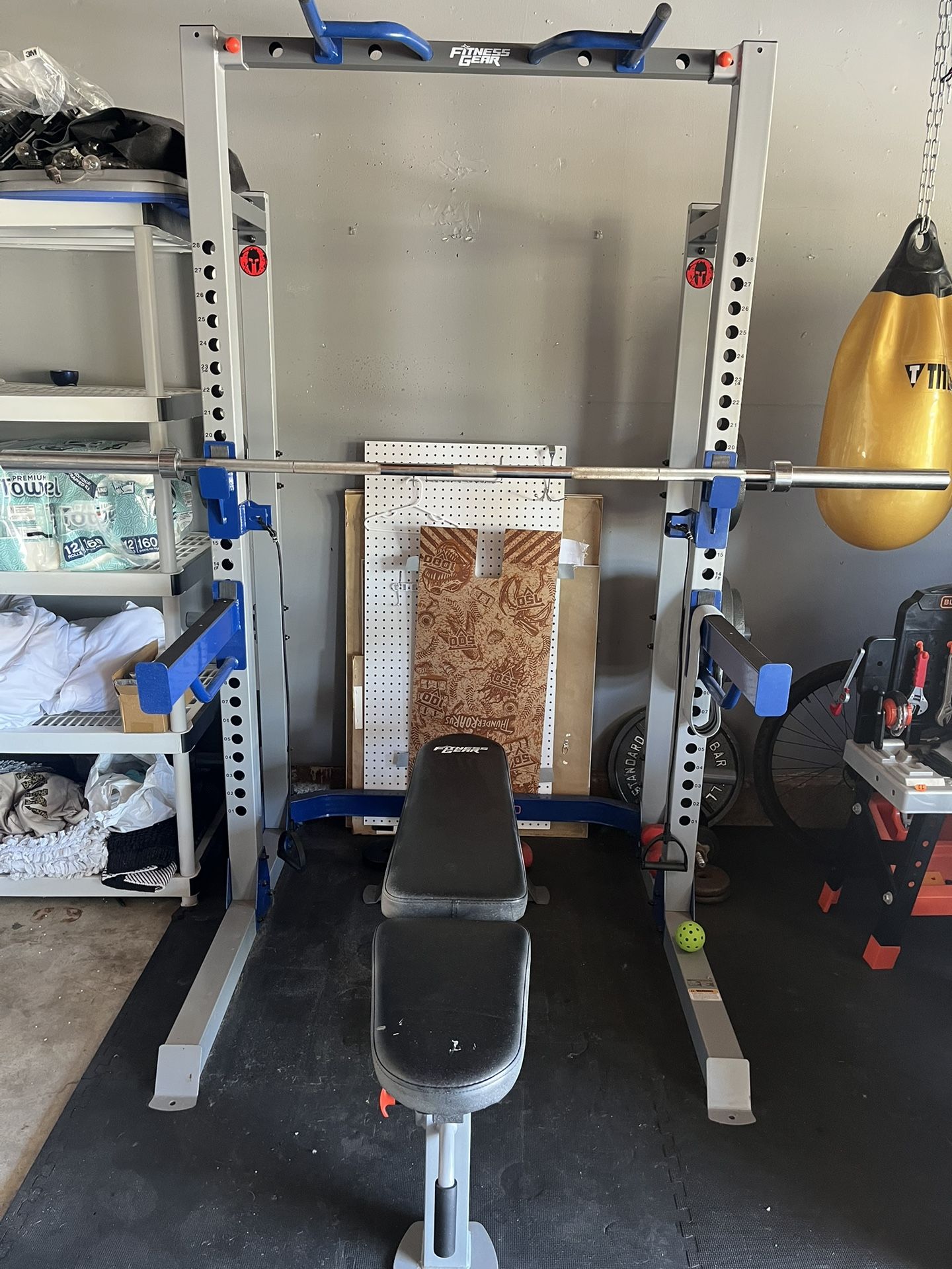 Squat Rack/Bench/Bar/weights