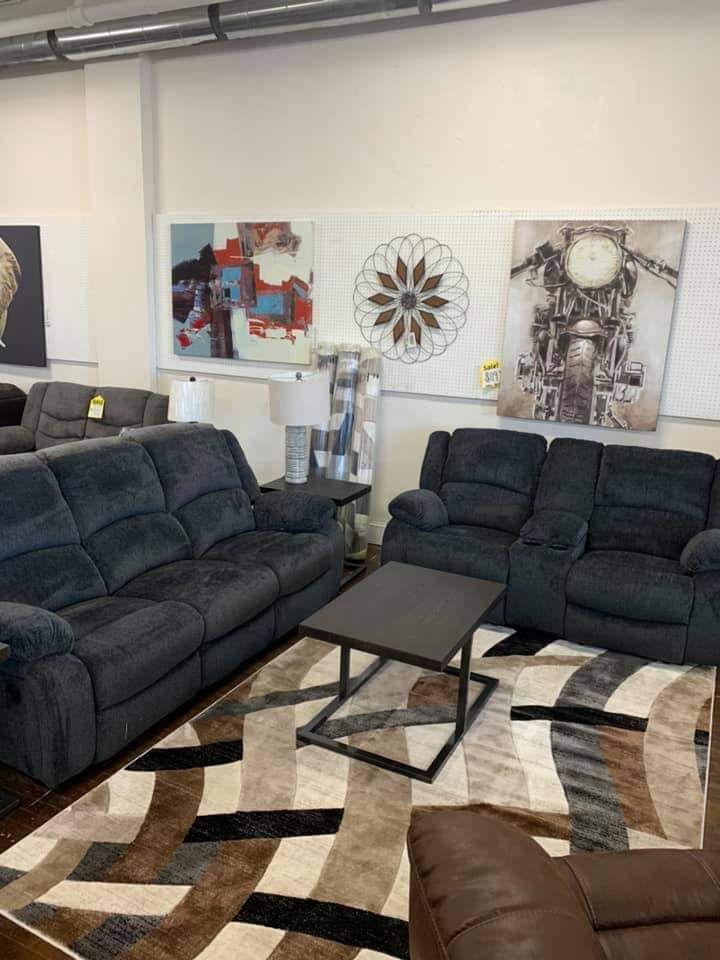 Draycoll Slate Reclining Living Room Set SOFA and Loveseat