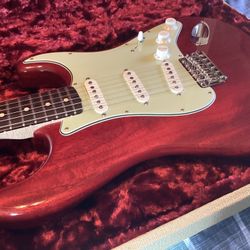 Fender Custom Shop 63 NOS Mahogany Stratocaster Mint W/ All Accessories Paperwork And Case Candy 