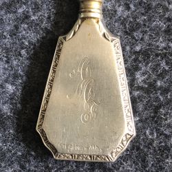 Art Deco Perfume Bottle Webster & Co Sterling Silver