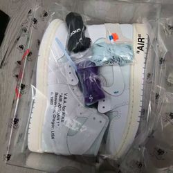 jordan 1 high x off white alaska size 7.5