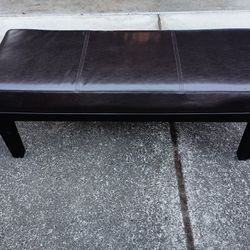 Mid Century Style Upholstered Bench Ottoman 