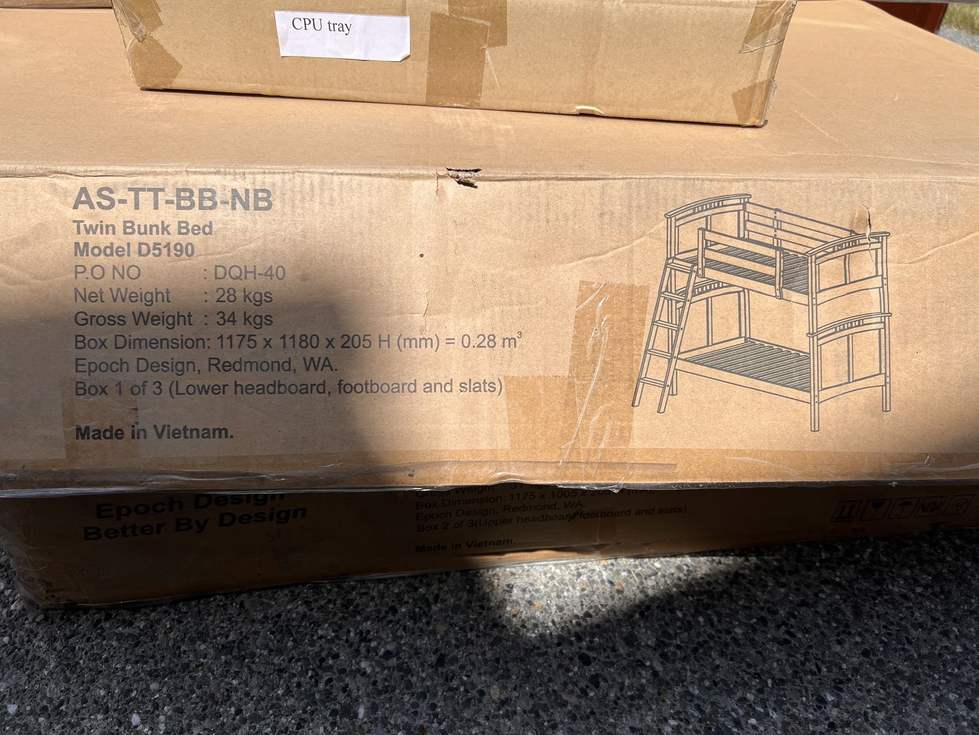 NEW Twin bunk bed