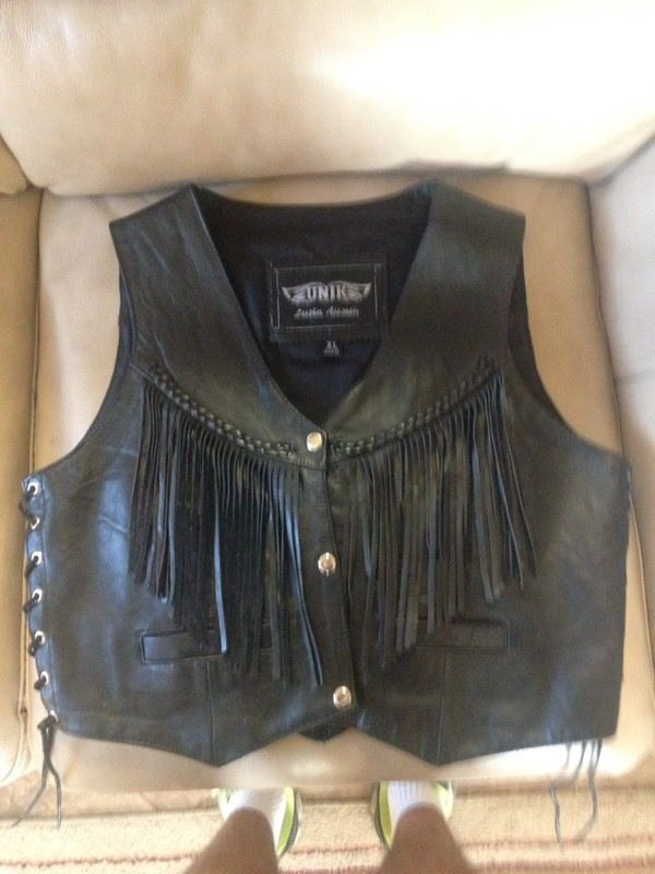 Leather Biker Vest