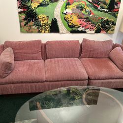 Pink Couch With Matching Chair
