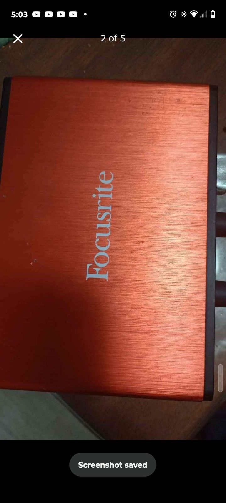 Interface Focusrite Scarlett Solo