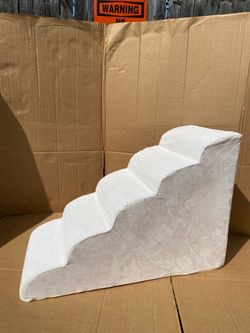 New Other Airpanda 5 Step Dog Stairs for High Bed Pet Steps for Small Dogs Non-Slip Dog Ramp with Washable Cover Pet Ladder
