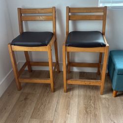 Set Of Two High Chairs