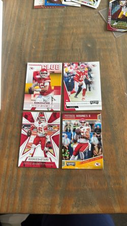 Patrick Mahomes II NFL Trading Card Lot of 4