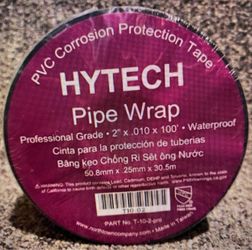 Hytech Pipe Tape PVC Corrosion Protection Waterproof  2” x 10m 100’ Feet
