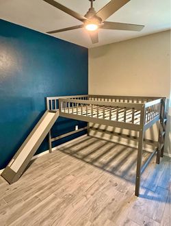 Kids Loft Bed with Slide