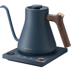 Electric Kettles, INTASTING Gooseneck Electric Kettle, ±1℉ Temperature Control, Stainless Steel Inner, Quick Heating, for Pour Over Coffee, Brew Tea, 