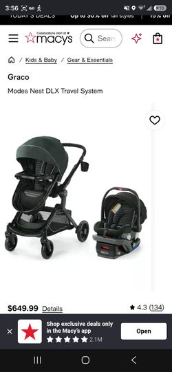 Graco Modes Nest DLX travel system (carseat and stroller)
