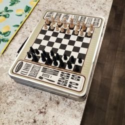 7 Games In 1 Magnetic Chess Checkers, Also Includes Dominos, Playing Cards And Many More